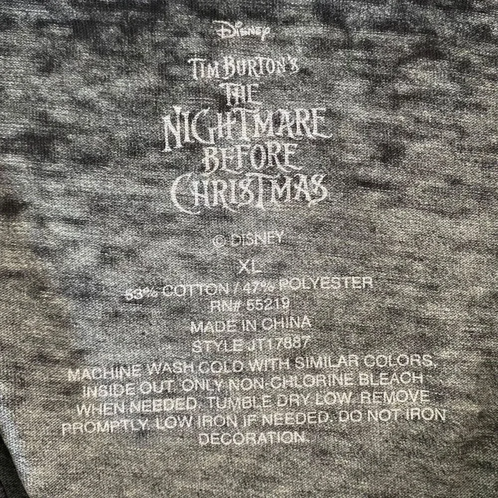 Disney The Nightmare Before Christmas T-Shirt Women's XL Short-Sleeve Tee New - Picture 9 of 11